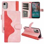 For Nokia C12 Stitching Horizontal Flip Leather Phone Case(Red)