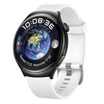 For Huawei Watch GT3 Pro 46mm 22mm Diamond Textured Silicone Watch Band(White)