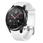 For Huawei Watch Buds 22mm Diamond Textured Silicone Watch Band(White)