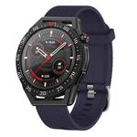 For Huawei Watch GT Runner 22mm Diamond Textured Silicone Watch Band(Purple)