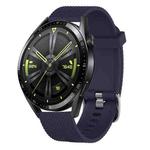 For Huawei Watch 3 Pro 22mm Diamond Textured Silicone Watch Band(Purple)