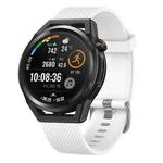 For Huawei Watch GT2 Pro 22mm Diamond Textured Silicone Watch Band(White)