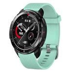 For Huawei Watch GT2 46mm 22mm Diamond Textured Silicone Watch Band(Sky Blue)