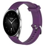 For Xiaomi Watch S2 42mm 22mm Diamond Textured Silicone Watch Band(Purple)