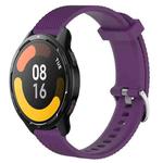 For Xiaomi Watch S1 Active 22mm Diamond Textured Silicone Watch Band(Purple)