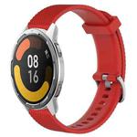 For Xiaomi Mi Watch Color 2 22mm Diamond Textured Silicone Watch Band(Red)