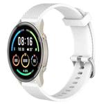 For Xiaomi Mi Watch Sport 22mm Diamond Textured Silicone Watch Band(White)