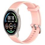 For Xiaomi Mi Watch Sport 22mm Diamond Textured Silicone Watch Band(Pink)