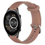 For Xiaomi Haylou RT2 LS10 22mm Diamond Textured Silicone Watch Band(Brown)