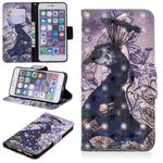3D Colored Drawing Pattern Horizontal Flip Leather Case for iPhone 6 Plus & 6s Plus, with Holder & Card Slots & Wallet(Peacock)