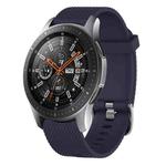 For Samsung Galaxy Watch 46mm 22mm Diamond Textured Silicone Watch Band(Midnight Blue)