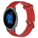 For Garmin Venu 2 22mm Diamond Textured Silicone Watch Band(Red)