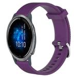 For Garmin Venu 2 22mm Diamond Textured Silicone Watch Band(Purple)