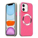 For iPhone 11 CD Pattern Magsafe PC Phone Case(Pink)