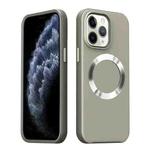 For iPhone 11 Pro Max CD Pattern Magsafe PC Phone Case(Grey)