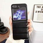 For Samsung Galaxy Z Flip5 5G Down Jacket Airbag Shockproof Phone Case(Black)