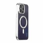 For iPhone 15 Pro Max ENKAY Hat-Prince Magsafe Electroplated TPU Clear Shockproof Phone Case(Silver)
