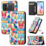 For DOOGEE X98 Pro / X98 CaseNeo Colorful Magnetic Leather Phone Case(Magic Space)