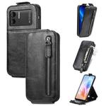 For DOOGEE X98 Pro / X98 Zipper Wallet Vertical Flip Leather Phone Case(Black)