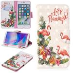 3D Colored Drawing Pattern Horizontal Flip Leather Case for iPhone 7 Plus & 8 Plus, with Holder & Card Slots & Wallet(English Flamingo)