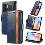 For DOOGEE X98 Pro / X98 CaseNeo Splicing Dual Magnetic Buckle Leather Phone Case(Blue)