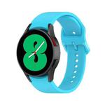 For Samsung Galaxy Watch6 / 6 Classic JUNSUNMAY Solid Color Silicone Adjustable Watch Band(Sky Blue)