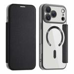 For iPhone 17 Pro Max Shield MagSafe RFID Anti-theft Leather Phone Case(Black)