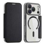 For iPhone 17 Pro Shield MagSafe RFID Anti-theft Leather Phone Case(Black)