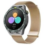 For Huawei Watch GT3 SE Milan Double Magnetic Steel Mesh Watch Band(Rose Gold)