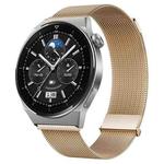 For Huawei Watch GT3 Pro 46mm Milan Double Magnetic Steel Mesh Watch Band(Rose Gold)