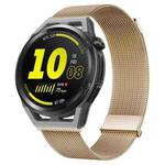 For Huawei Watch GT Runner Milan Double Magnetic Steel Mesh Watch Band(Rose Gold)