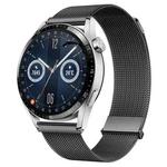 For Huawei Watch GT3 46mm Milan Double Magnetic Steel Mesh Watch Band(Gray)