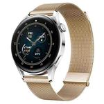 For Huawei Watch3 / Watch3 Pro Milan Double Magnetic Steel Mesh Watch Band(Rose Gold)