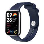 For Xiaomi Mi Band 8 Pro Solid Color Reverse Buckle Silicone Watch Band(Midnight Blue)