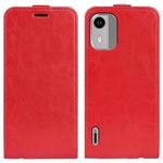 For Nokia C12 R64 Texture Single Vertical Flip Leather Phone Case(Red)