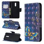 3D Colored Drawing Pattern Horizontal Flip Leather Case for Nokia 3.2, with Holder & Card Slots & Wallet(Butterfly)