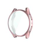 For Samsung Galaxy Watch6 44mm ENKAY Hat-Prince Full Coverage Electroplated Soft TPU Case with Screen Protection(Pink)