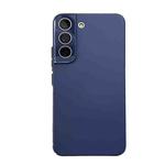 For Samsung Galaxy S22 5G Leather Oil PC Hard All-inclusive Phone Case(Dark Blue)