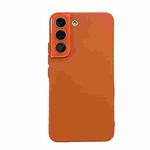 For Samsung Galaxy S23+ 5G Leather Oil PC Hard All-inclusive Phone Case(Orange)