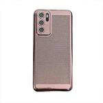 For Huawei P40 Ice Sense Heat Dissipation Electroplating PC Phone Case(Rose Gold)
