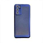 For Huawei P40 Ice Sense Heat Dissipation Electroplating PC Phone Case(Dark  Blue)