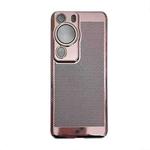 For Huawei P60 Ice Sense Heat Dissipation Electroplating PC Phone Case(Rose Gold)