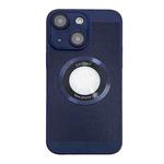 For  iPhone 14 Cooling MagSafe Magnifier Phone Case(Royal Blue)