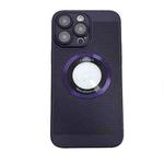 For  iPhone 14 Cooling MagSafe Magnifier Phone Case(Purple)