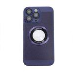 For  iPhone 14 Cooling MagSafe Magnifier Phone Case(Lavender)