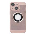 For iPhone 13 Cooling MagSafe Magnifier Phone Case(Pink)