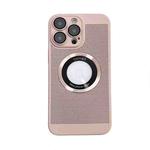 For iPhone 13 Pro Max Cooling MagSafe Magnifier Phone Case(Pink)