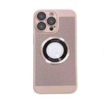 For iPhone 12 Cooling MagSafe Magnifier Phone Case(Pink)