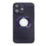 For iPhone 12 Cooling MagSafe Magnifier Phone Case(Purple)