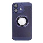 For iPhone 12 Cooling MagSafe Magnifier Phone Case(Lavender)